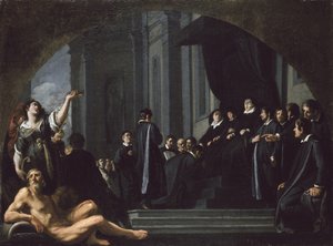 The Senators of Florence Swearing Allegiance to the Grand Duke of Tuscany, 17th century by Justus Sustermans